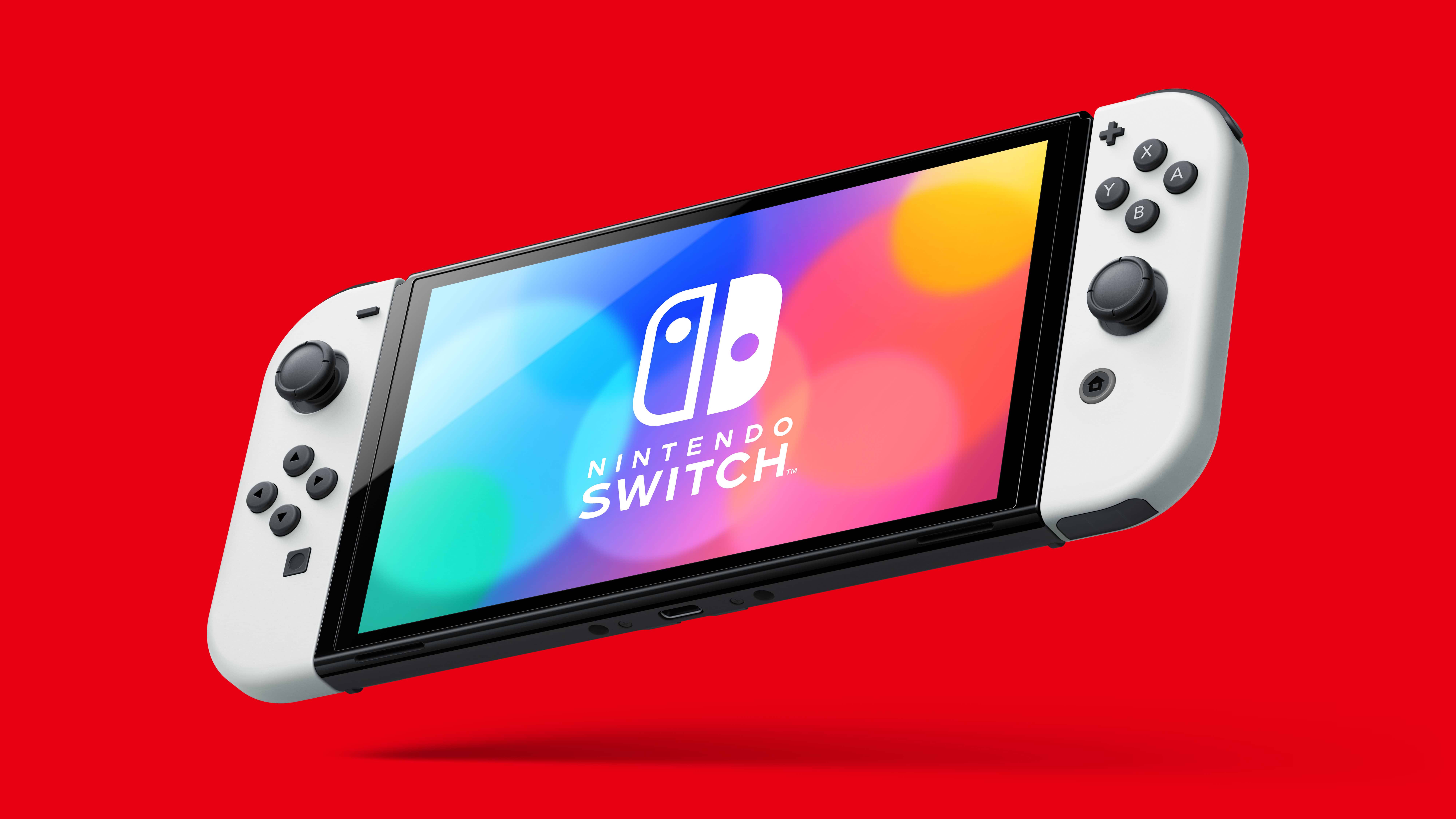 באנדל קונסולת Nintendo Switch OLED הכולל משחק Mario Kart 8 Deluxe ומנוי Nintendo Switch Online ל-3 חודשים - צבע כחול ואדום שנתיים אחריות ע"י היבואן הרשמי