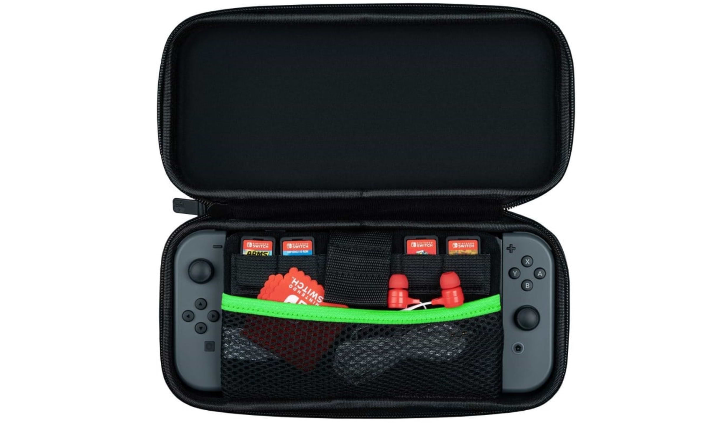  נרתיק נשיאה Nintendo Switch Slim Travel Case Zelda Retro - צבע שחור 