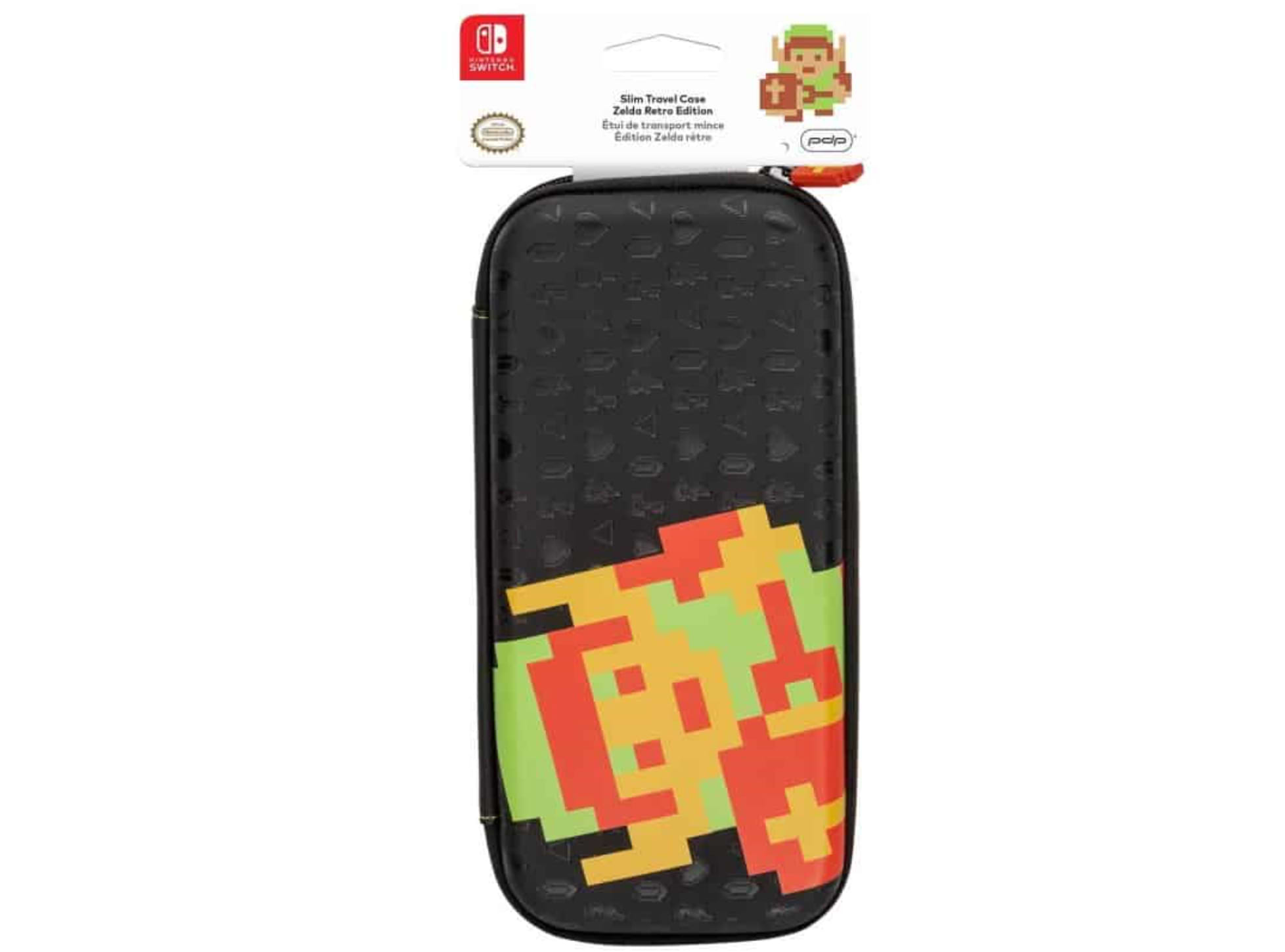  נרתיק נשיאה Nintendo Switch Slim Travel Case Zelda Retro - צבע שחור 