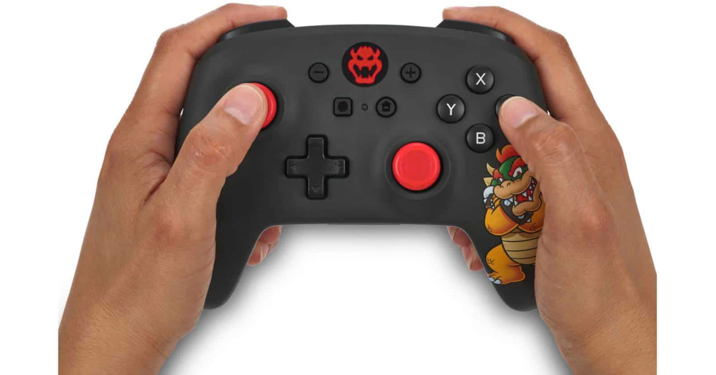 בקר אלחוטי PowerA Wireless Controller for Nintendo Switch - צבע שחור ואדום שנה אחריות ע"י היבואן הרשמי