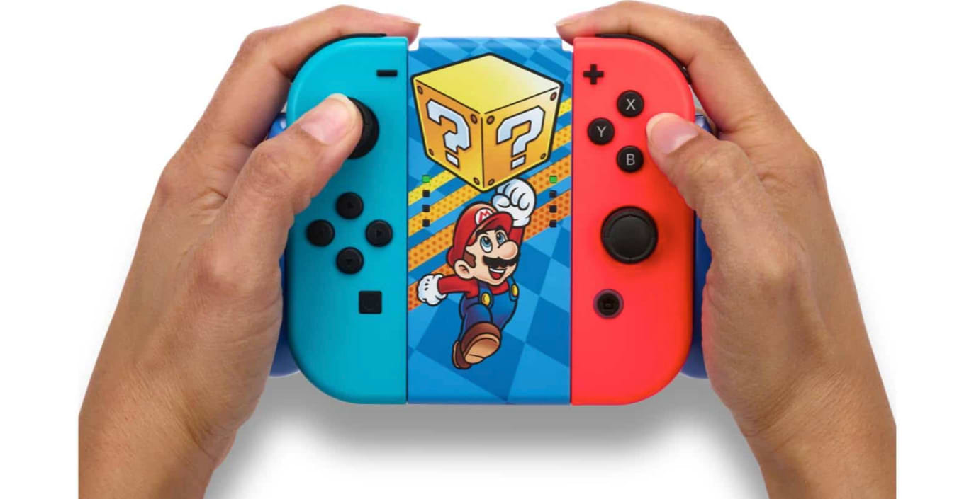 גריפ לבקרי ג’וי-קון PowerA Joy-Con Comfort Grip for Nintendo Switch - צבע כחול שנה אחריות ע"י היבואן הרשמי