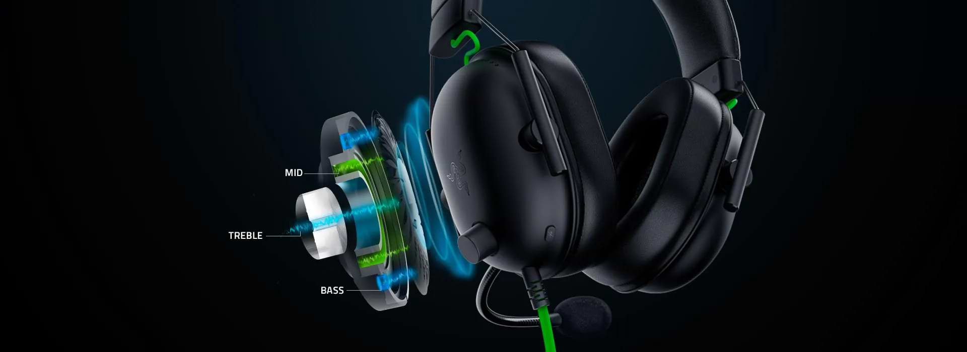 אוזניות גיימינג חוטיות Razer BlackShark V2 USB S.E- צבע שחור שנתיים אחריות ע"י יבואן הרשמי