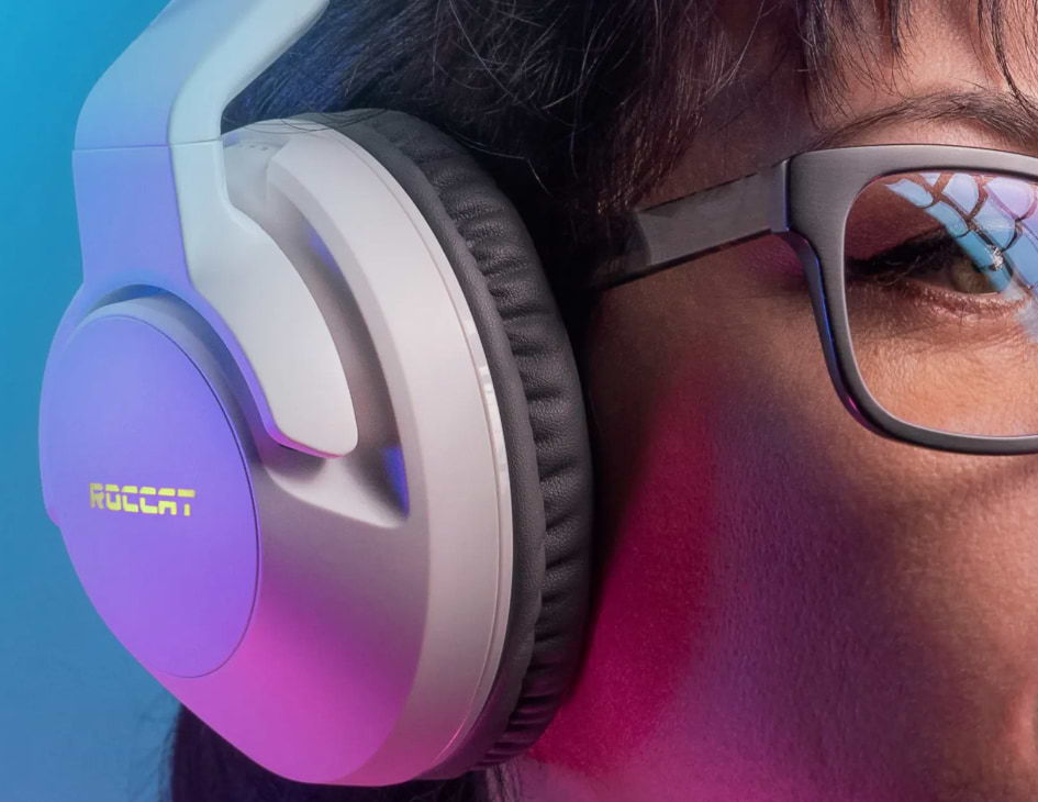 אוזניות אלחוטית Roccat Elo Air 7.1 - צבע שחור שנה אחריות ע"י היבואן הרשמי