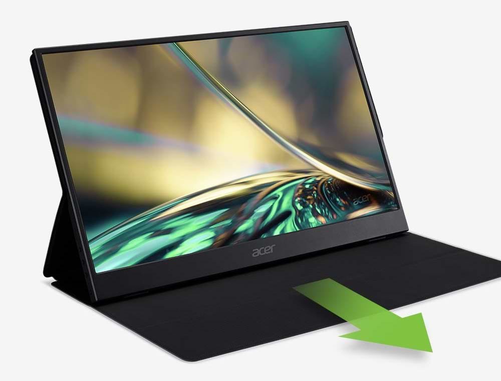 מסך נייד 15.6'' Acer PM161Q A FHD IPS - צבע שחור שנה אחריות ע"י היבואן הרשמי