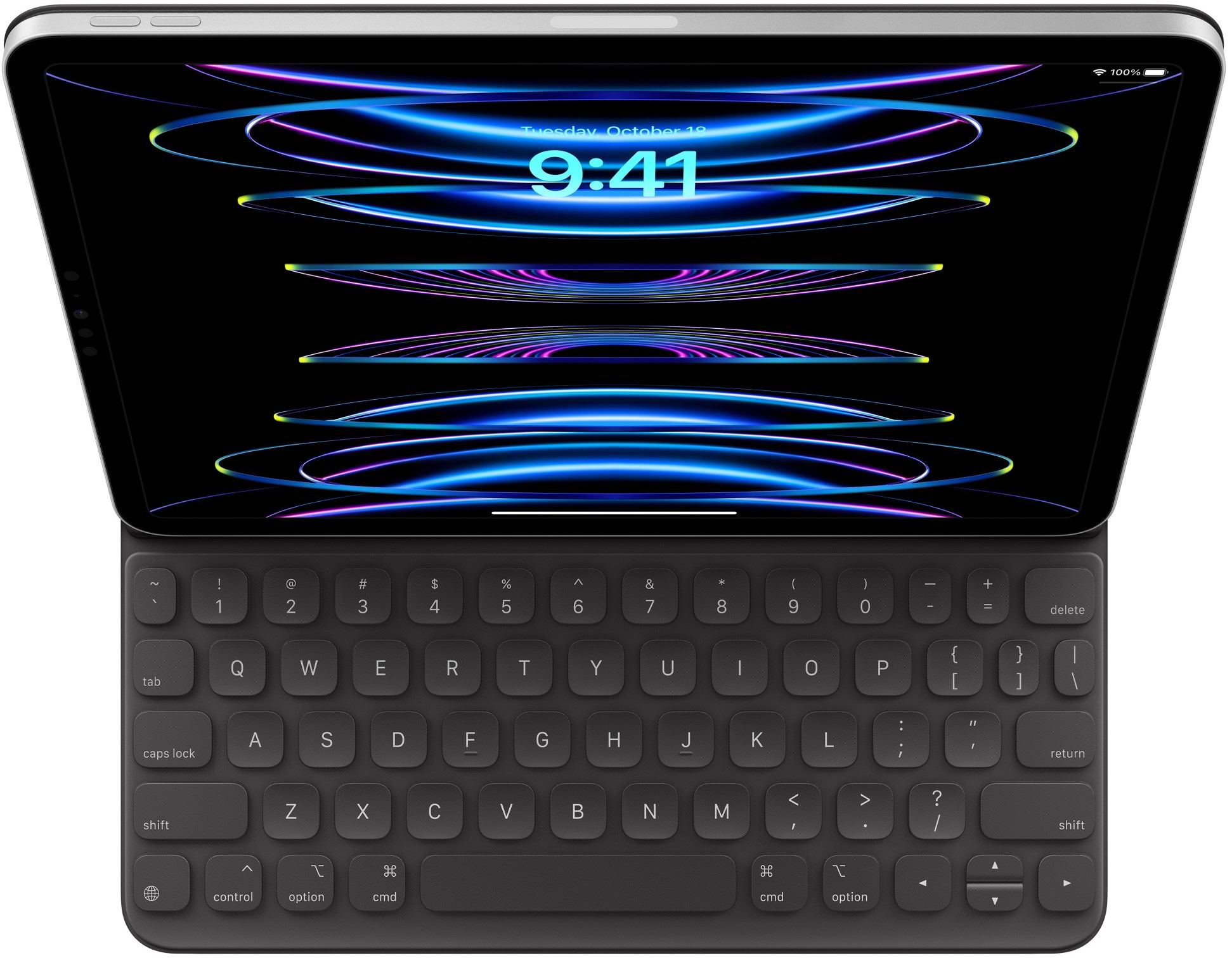 מקלדת חכמה Smart Keyboard Folio ל-Apple iPad Pro 11-inch (3rd generation) ו- iPad Air (5th generation) - צבע שחור שנה אחריות ע"י היבואן הרשמי