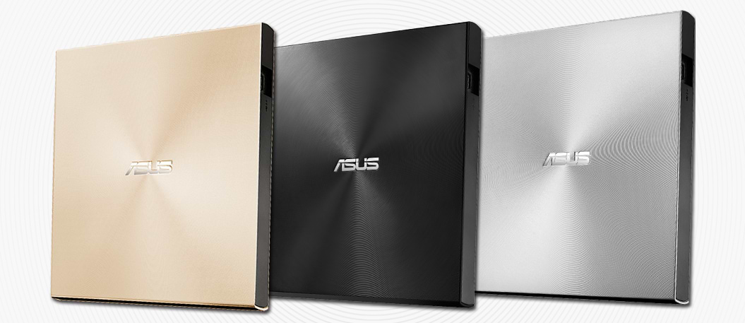 צורב חיצוני Asus ZenDrive U9M USB Type-C/Type-A Slim DVD±RW x8 - צבע כסוף שלוש שנות אחריות ע"י היבואן הרשמי