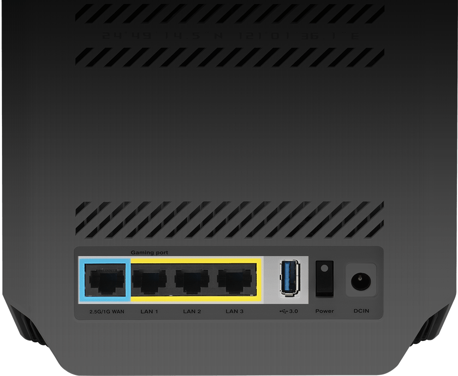 ראוטר גיימינג Asus ROG Rapture GT6 WiFi 6 - צבע שחור שלוש שנות אחריות ע"י היבואן הרשמי