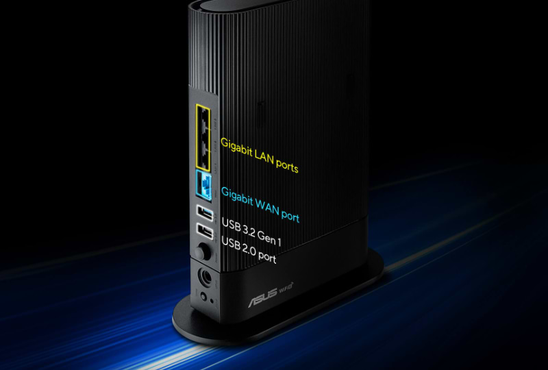 ראוטר אלחוטי Asus RT-AX59U AX4200 WiFi 6 - צבע שחור שלוש שנות אחריות ע"י היבואן הרשמי