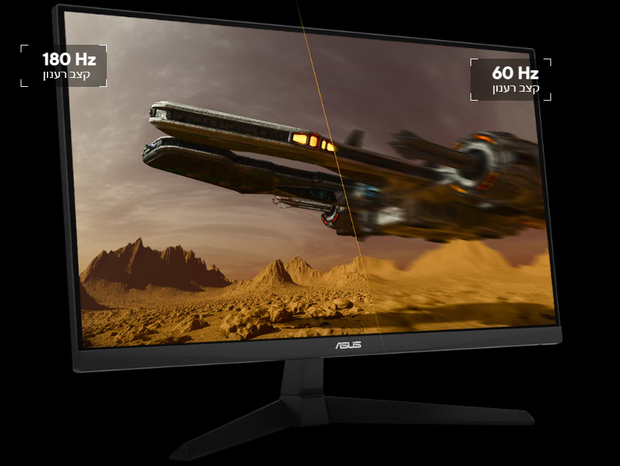 מסך מחשב גיימינג 27'' Asus TUF Gaming VG279Q3A G-Sync Fast IPS FHD 1ms 180Hz - צבע שחור שלוש שנות אחריות ע"י היבואן הרשמי