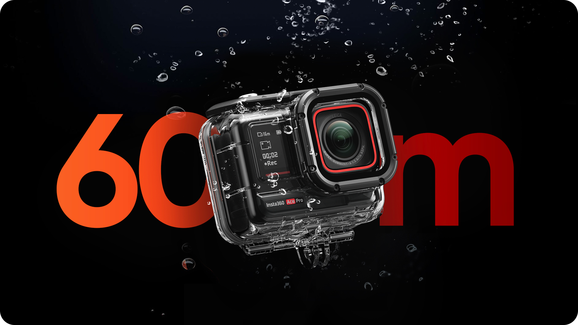מארז צלילה שקוף למצלמת אקסטרים Insta360 Ace Pro