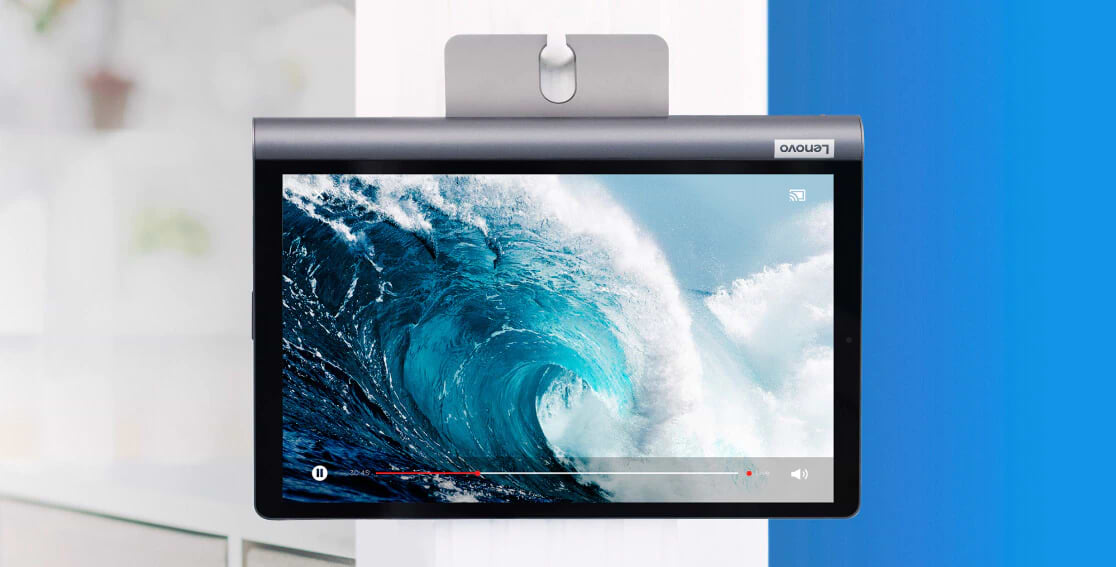 טאבלט Lenovo Yoga Smart Tab YT-X705X 32GB 3GB RAM 4G LTE + WiFi - צבע אפור שנה אחריות ע"י היבואן הרשמי