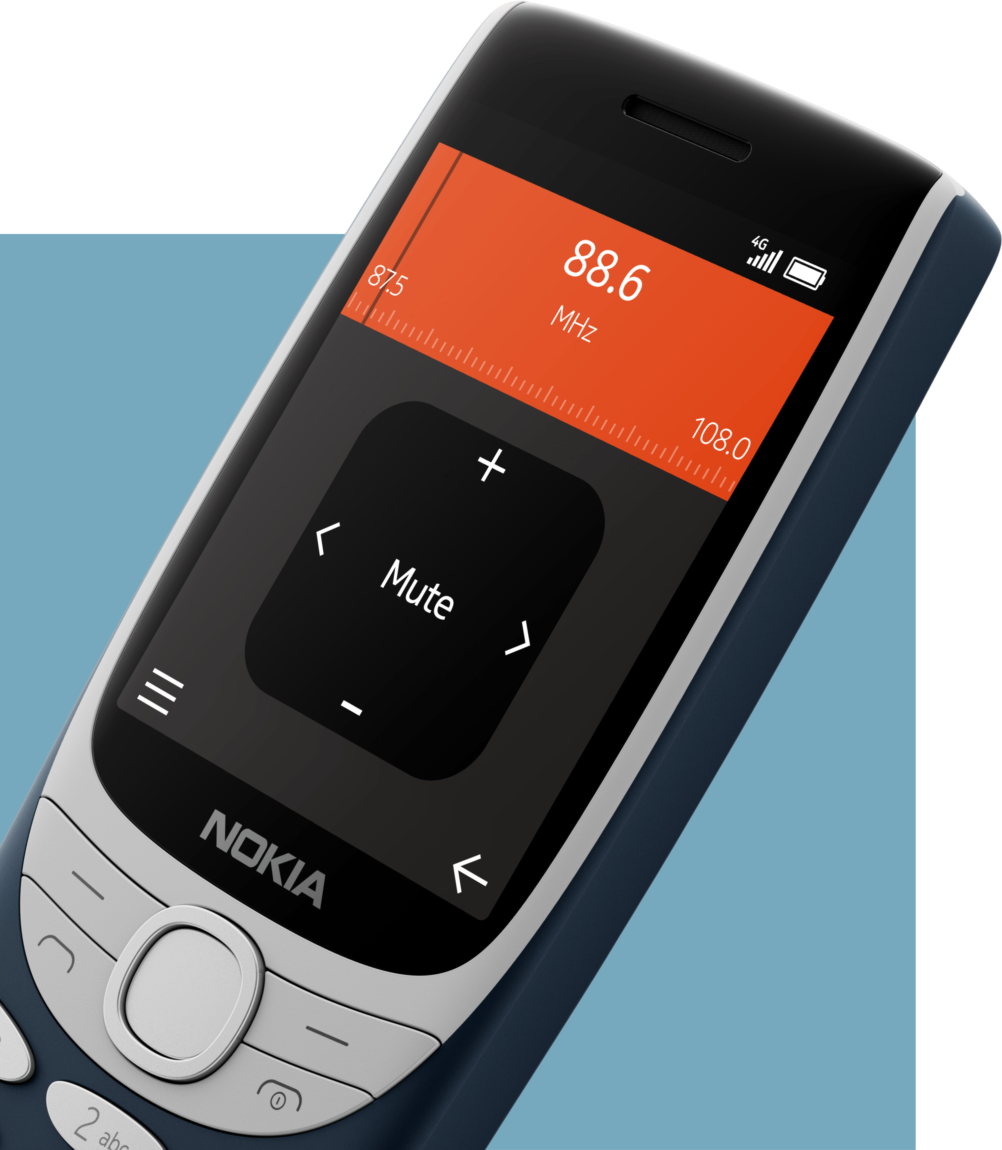 טלפון סלולרי Nokia 8210 4G TA-1507 - צבע כחול כהה שנה אחריות ע"י היבואן הרשמי