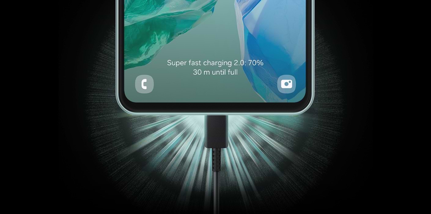 סמארטפון Samsung Galaxy M55 5G 256GB 8GB RAM SM-M556B/DS - צבע שחור שנה אחריות ע"י סאני היבואן הרשמי