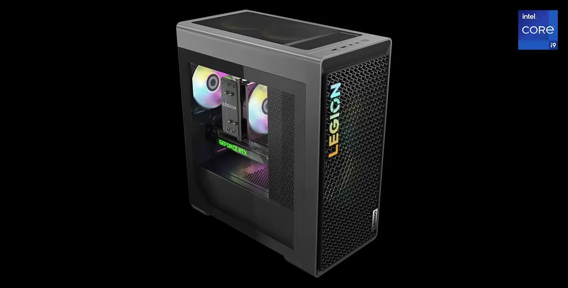 מחשב נייח גיימינג Lenovo Desk Legion T5 26IRB8 90UU00ECYS - Core i5-13400F 16GB 1TB SSD RTX4060 - צבע אפור שלוש שנות אחריות ע"י היבואן הרשמי 