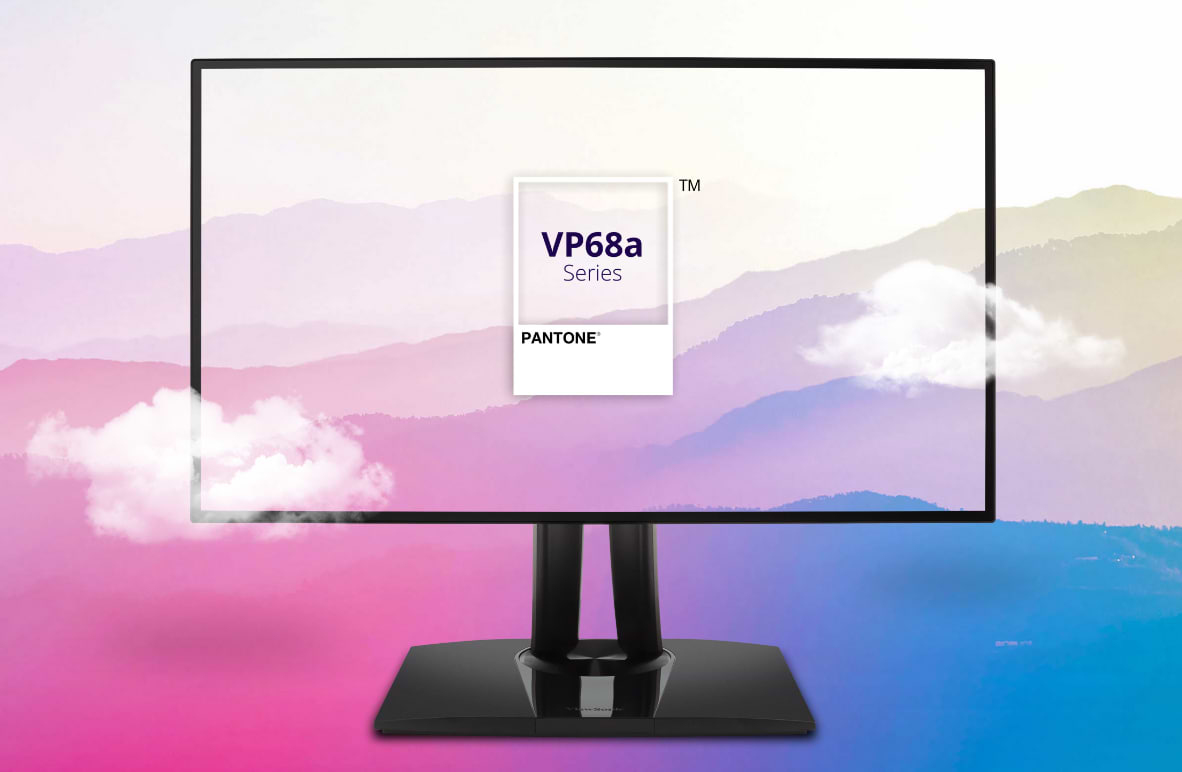 מסך מחשב נייד 24"ViewSonic VP2468A FHD IPS - צבע שחור שלוש שנות אחריות ע"י יבואן רישמי