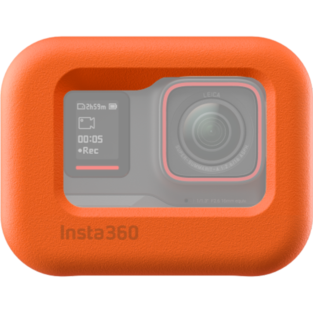 מצוף למצלמות Insta360 Ace/Ace Pro - צבע כתום שנה אחריות ע