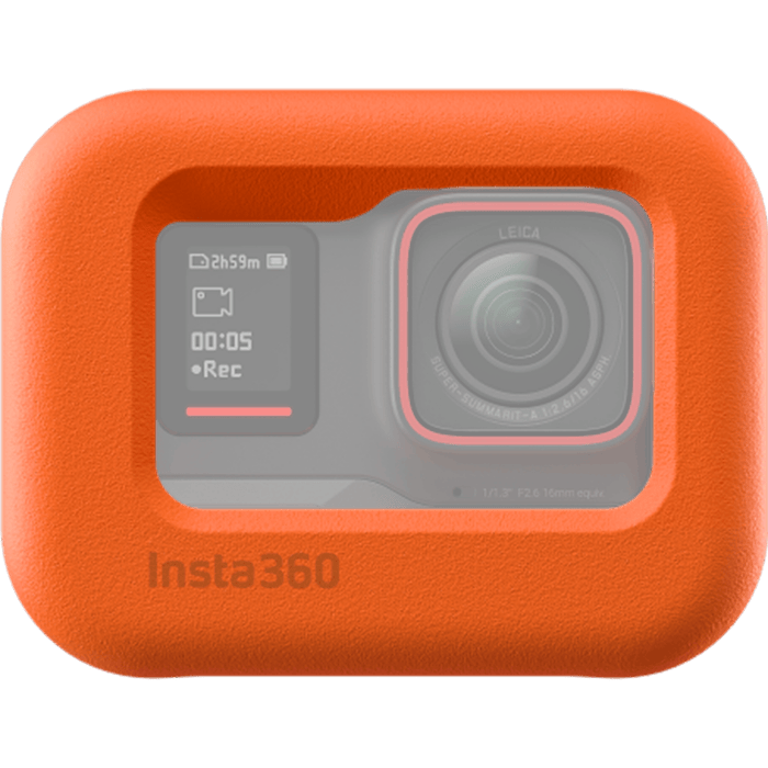 מצוף למצלמות Insta360 Ace/Ace Pro - צבע כתום שנה אחריות עי היבואן הרשמי