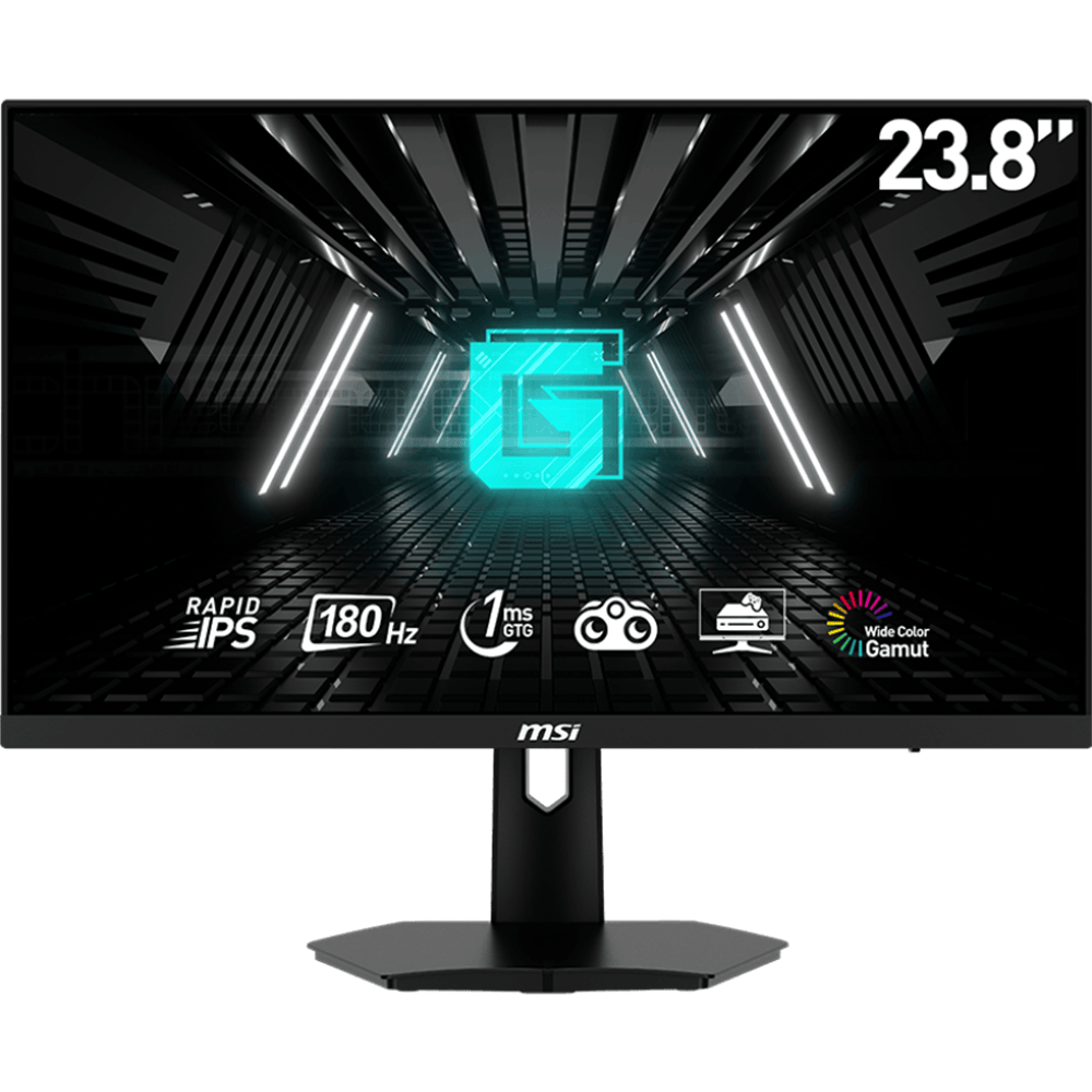 מסך מחשב גיימינג 23.8'' MSI G244F E2 Adaptive-Sync IPS FHD 1ms 180Hz - צבע שחור שלוש שנות אחריות ע