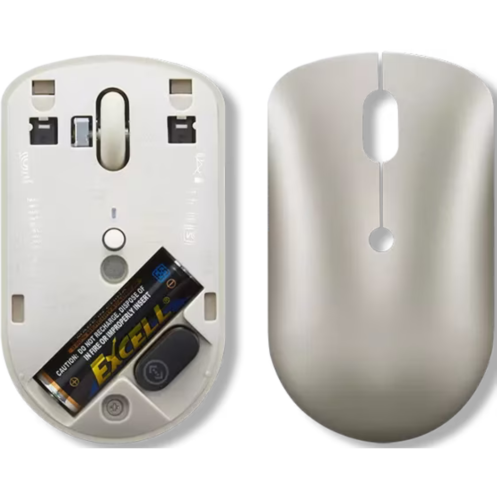 עכבר אלחוטי Lenovo 540 USB-C Compact Mouse - צבע חום בהיר שנה אחריות ע