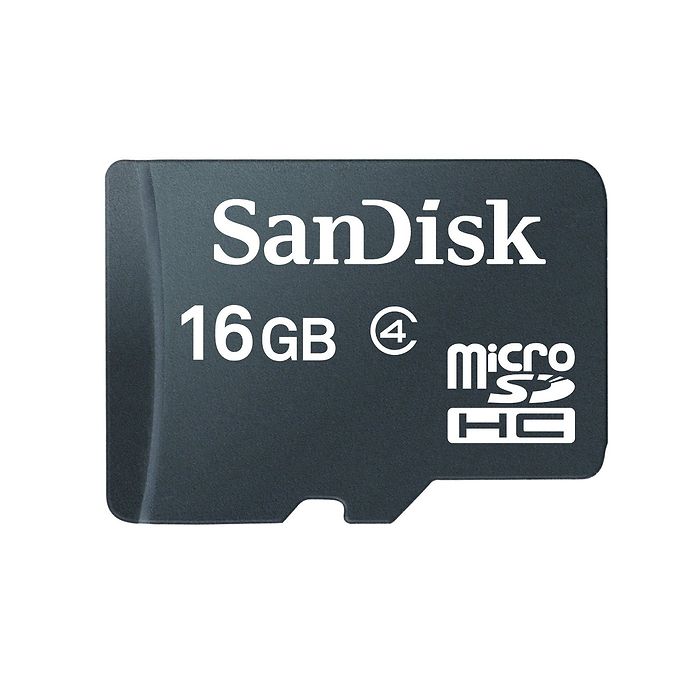 כרטיס זיכרון של סאנדיסק  MICRO SD 16G  Sandisk