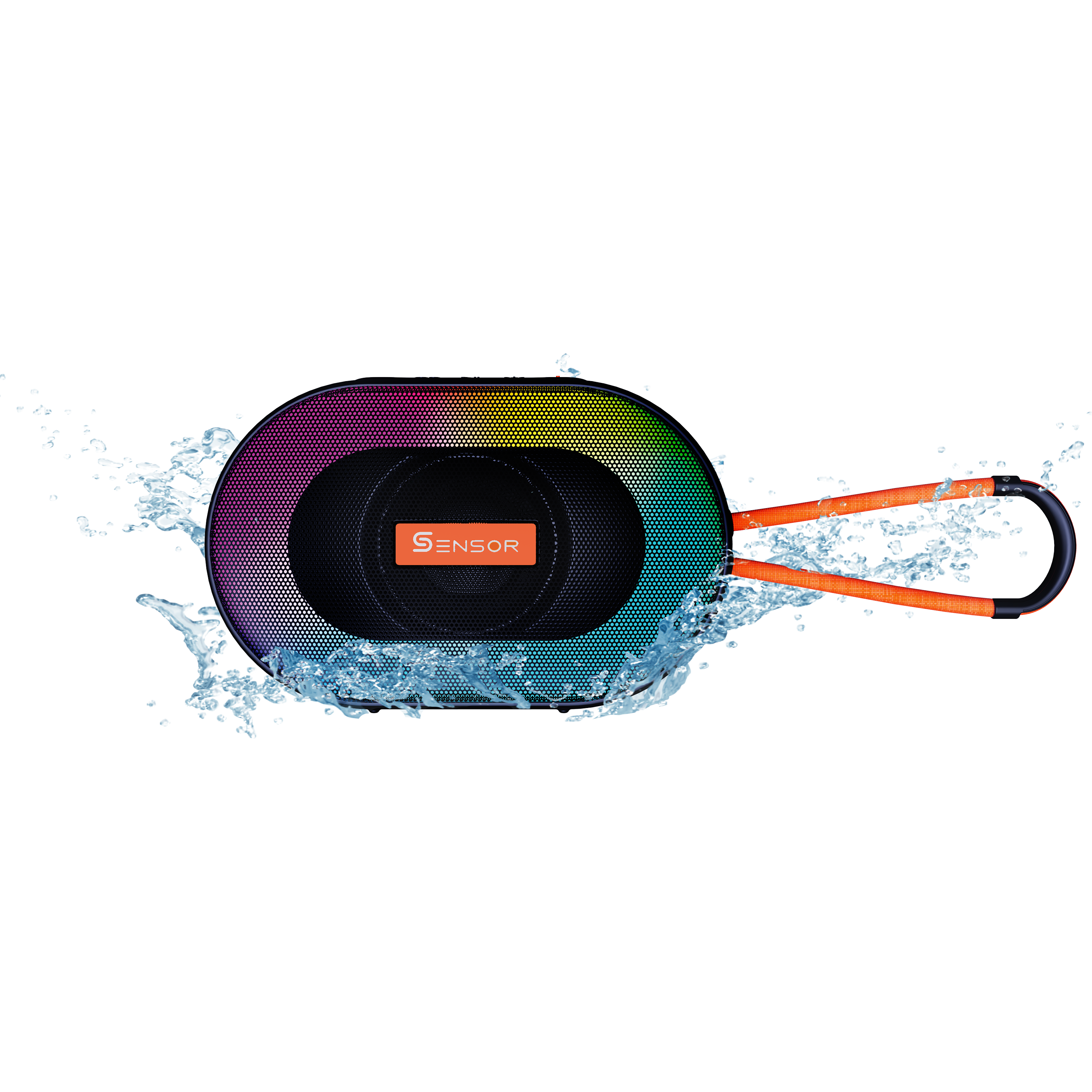 רמקול אלחוטי נייד עמיד למים Sensor S4 - צבע שחור שנה אחריות ע