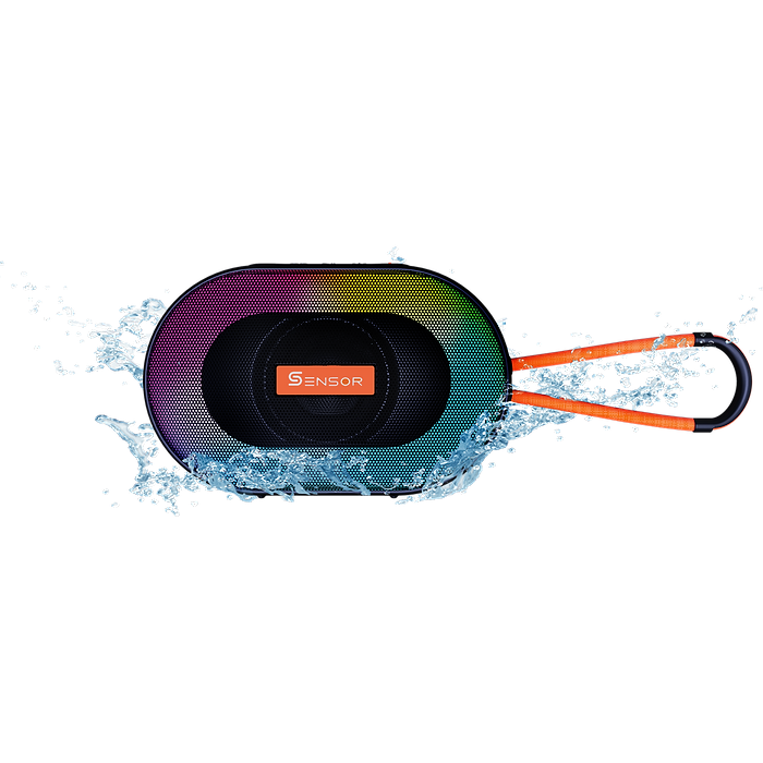 רמקול אלחוטי נייד עמיד למים Sensor S4 - צבע שחור שנה אחריות עי היבואן הרשמי