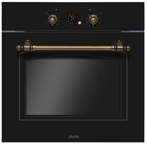מציאות ועודפים - תנור אפייה בנוי  רטרו שחור דגם Sauter rustic 4000b