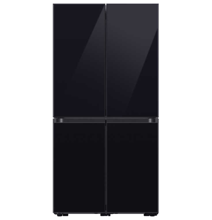 מקרר 4 דלתות זכוכית שחורה  Samsung Rf92a223bk - התקן שבת מובנה - אחריות סמ-ליין