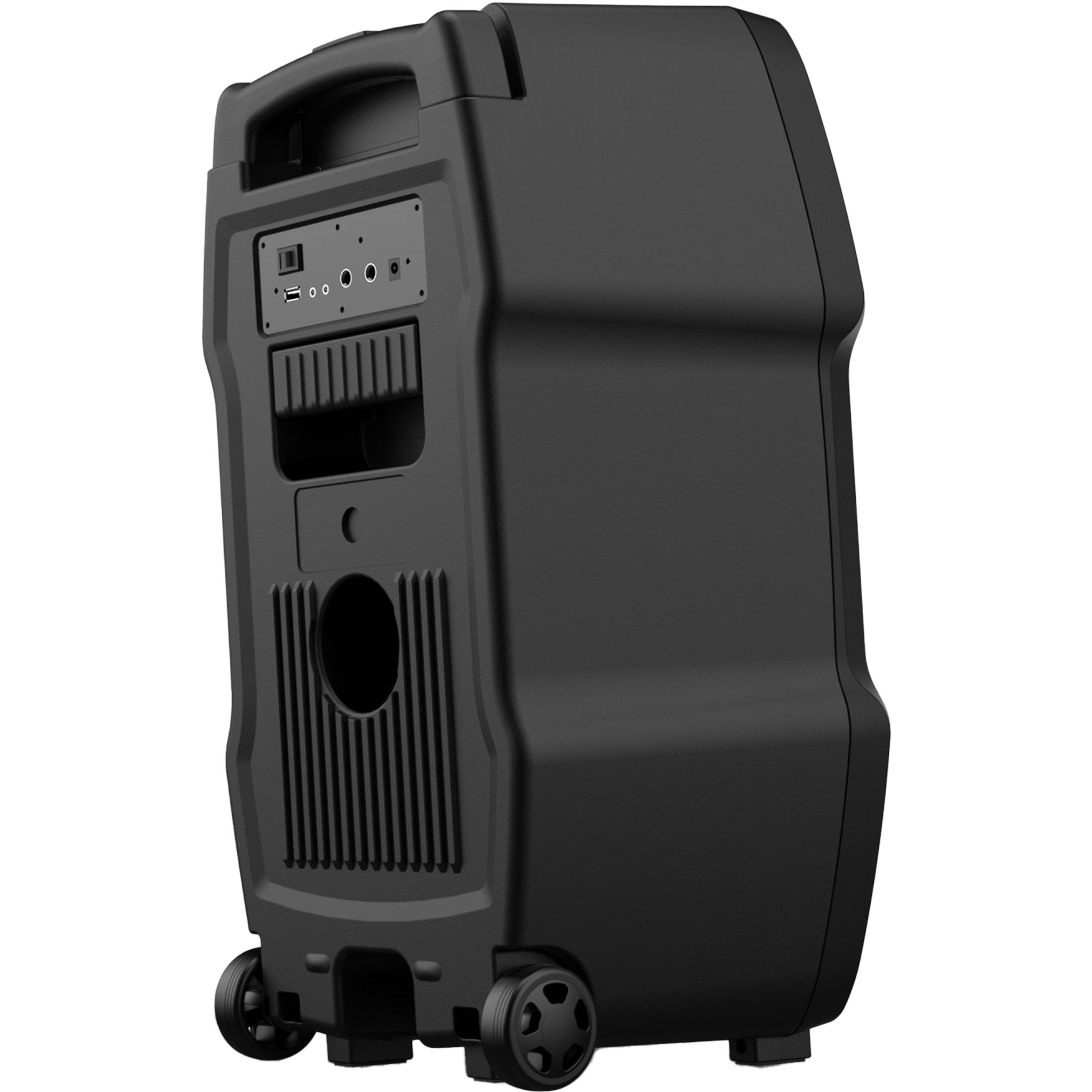 רמקול בידורית ניידת אלחוטית Aiwa SS-X100DSP 50W כוללת מיקרופון אלחוטי - צבע שחור שנה אחריות ע