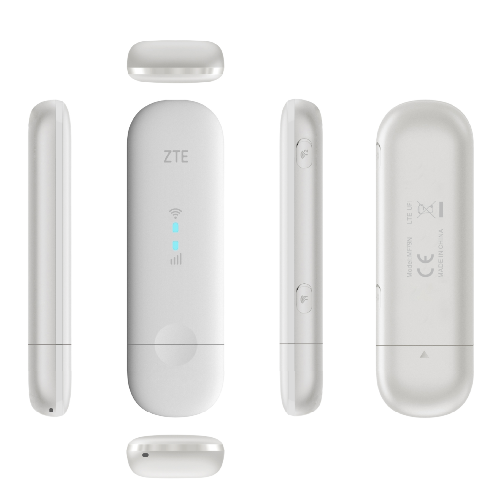 מודם סלולרי ZTE MF79N USB 4G - צבע לבן שנתיים אחריות ע