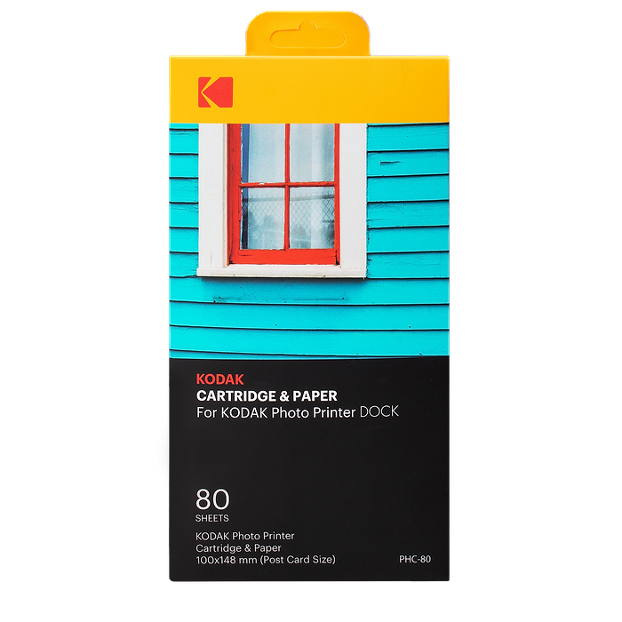 דפי צילום (80 יח')  Kodak PHC-80 למצלמות Kodak Dock/Dock Plus   
