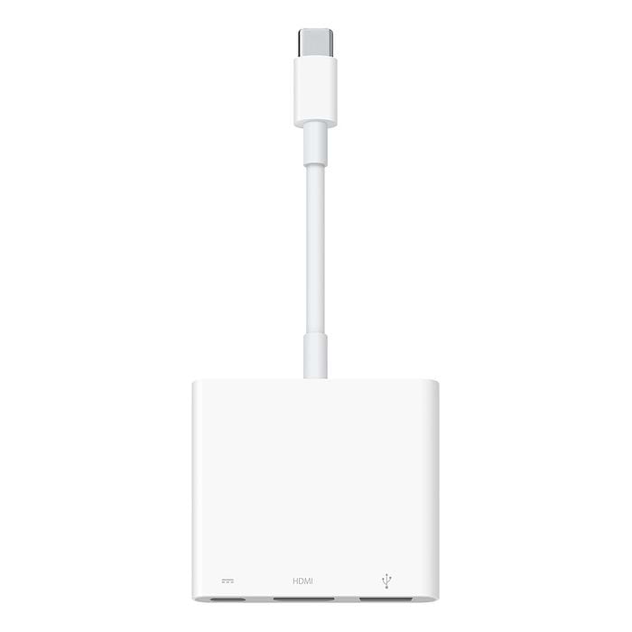 מתאם רב חיבורי Apple USB-C Digital Av Multiport Adapter - צבע לבן שנה אחריות עי היבואן הרשמי