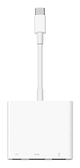 מתאם רב חיבורי Apple USB-C Digital Av Multiport Adapter - צבע לבן שנה אחריות ע"י היבואן הרשמי