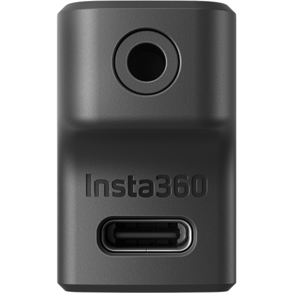 מתאם מיקרופון למצלמות Insta360 Ace/Ace Pro - צבע שחור