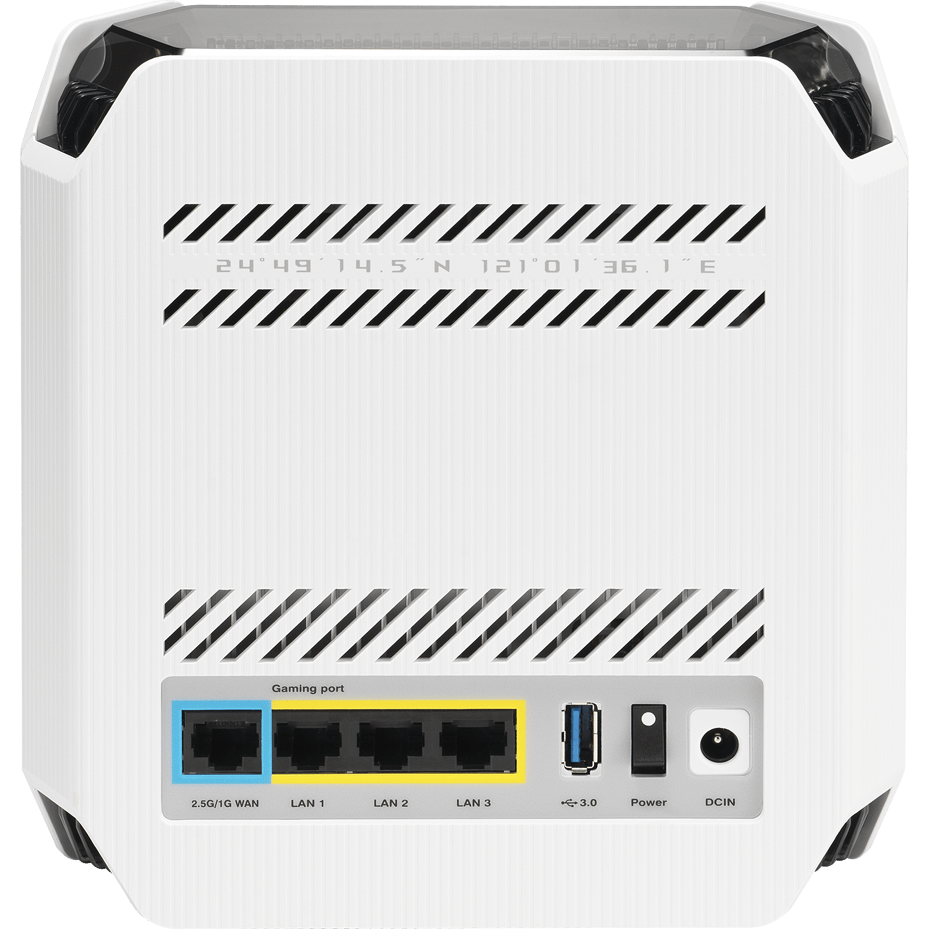 ראוטר גיימינג Asus ROG Rapture GT6 WiFi 6 - צבע לבן שלוש שנות אחריות ע