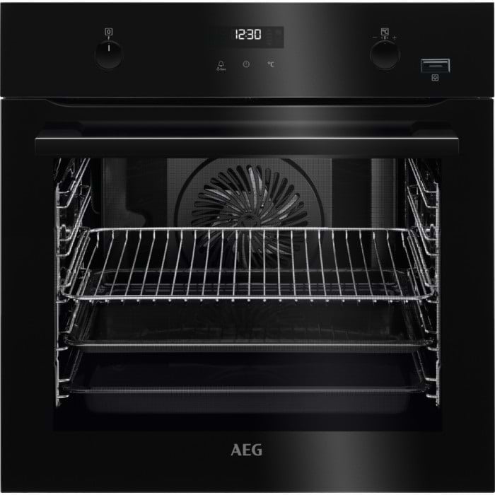 תנור אפייה בנוי 71 ליטר שחור דגם Aeg bee26423b- תוצרת גרמניה