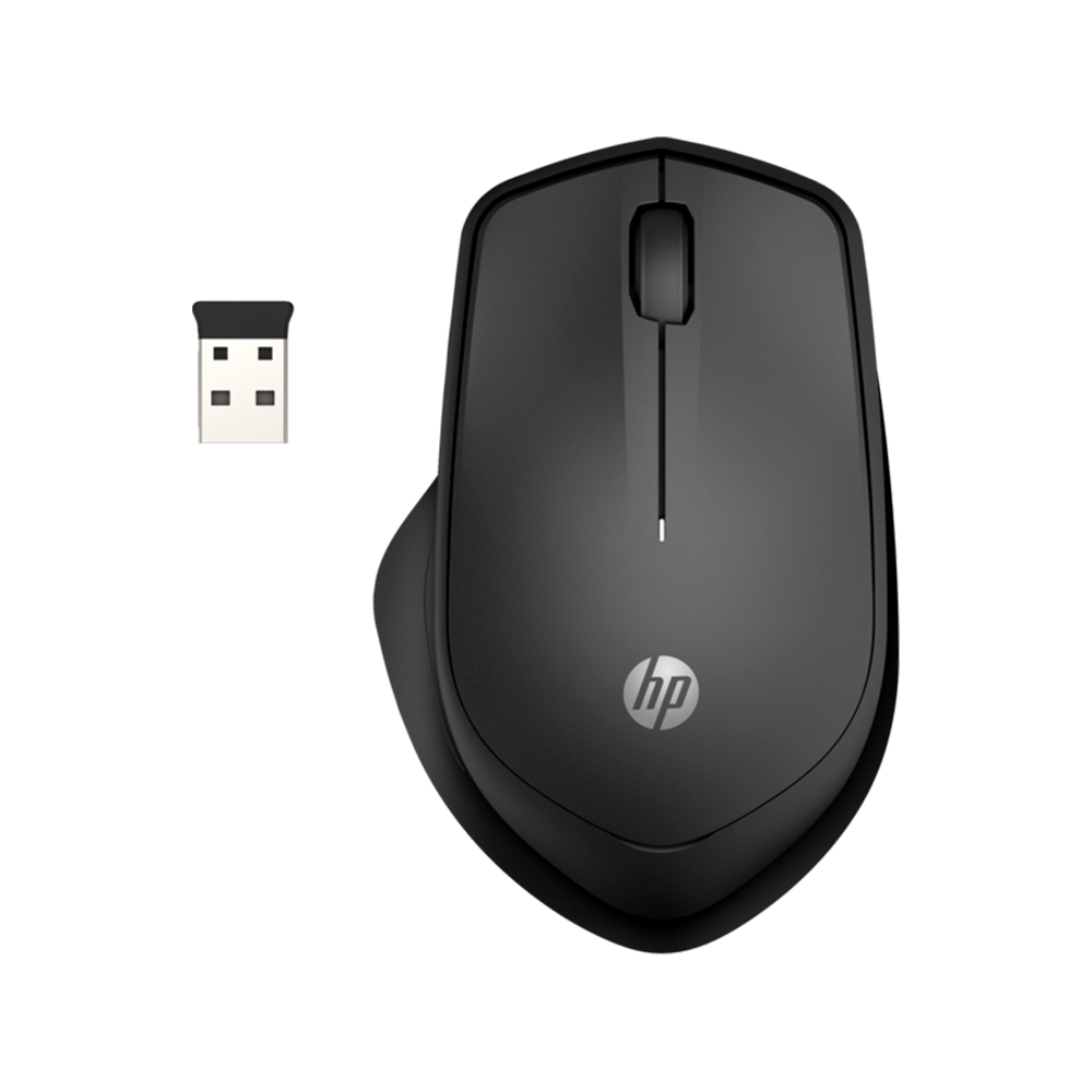 עכבר אלחוטי HP 280 silent Mouse Bluetooth - צבע שחור שנתיים אחריות ע