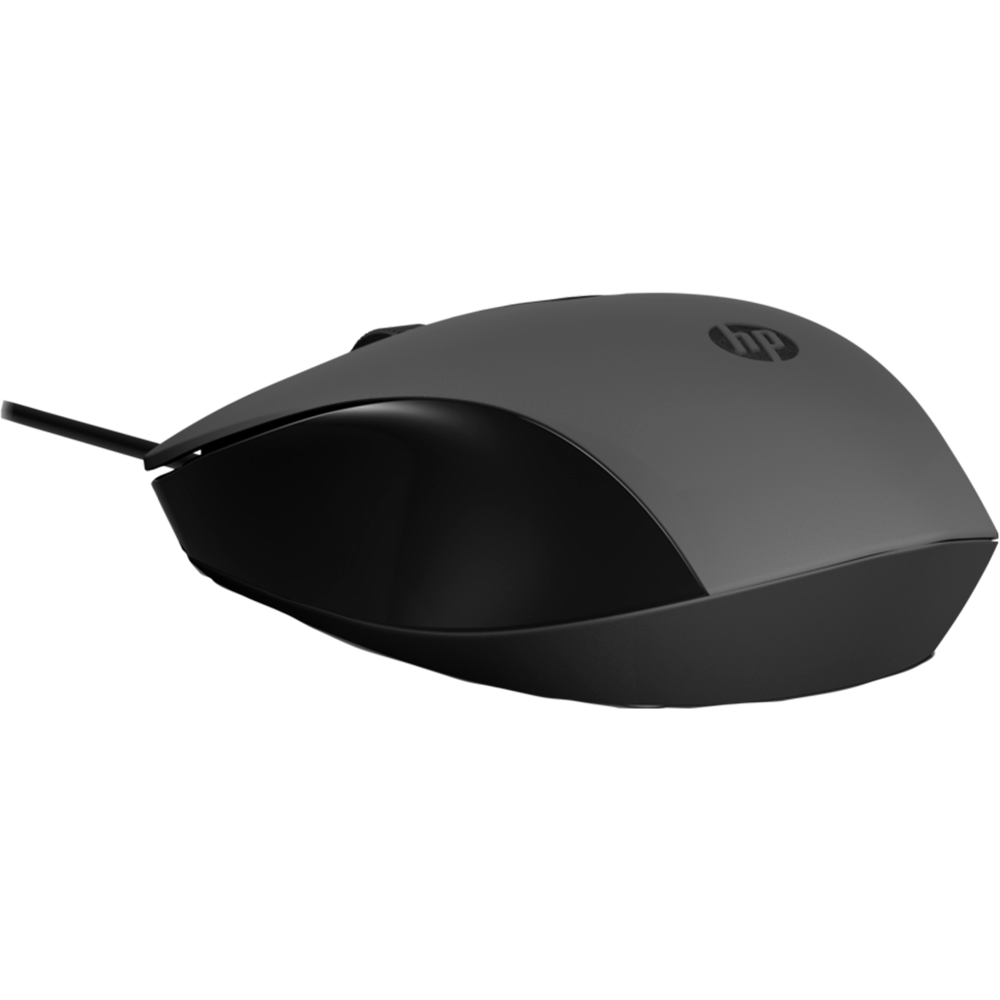 עכבר חוטי HP 150  - צבע שחור שנתיים אחריות ע