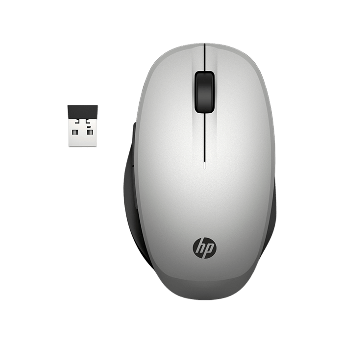 עכבר אלחוטי HP Dual Mode Silver - צבע אפור שנתיים אחריות עי היבואן הרשמי