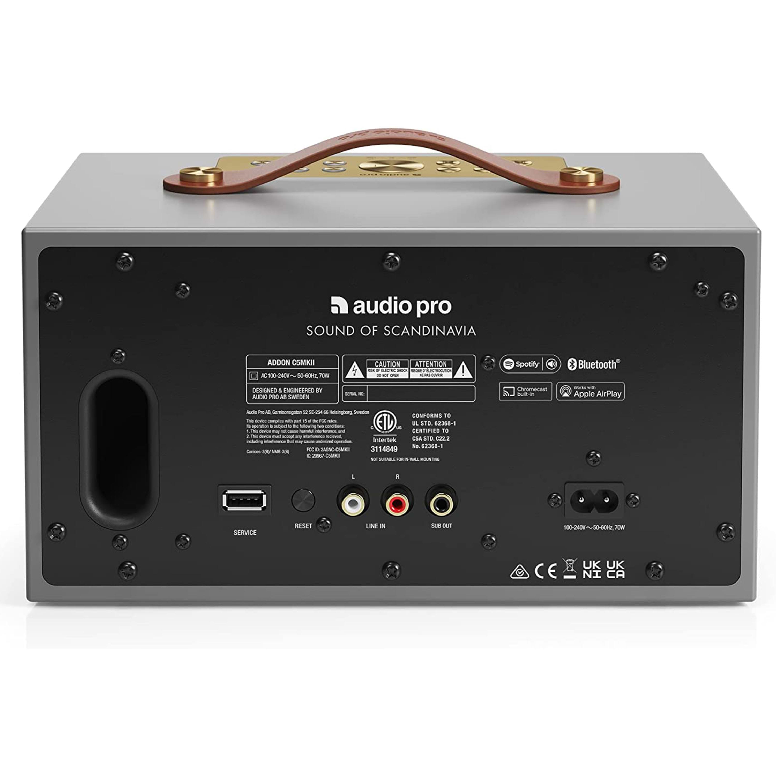 רמקול  Audio Pro Addon C5 Mkii - צבע אפור שנתיים אחריות ע