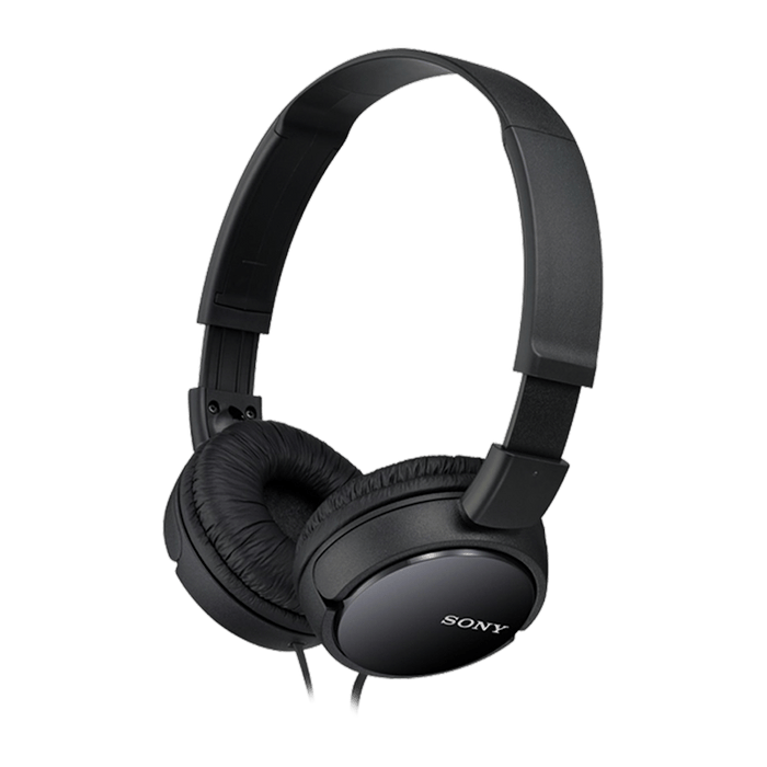 אוזניות חוטיות Sony MDR-ZX110 - צבע שחור שנתיים אחריות עי היבואן הרשמי