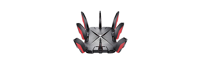 ראוטר גיימינג TP-Link Archer GX90 AX6600 Tri-Band WiFi 6 - בצבע שחור ואדום...