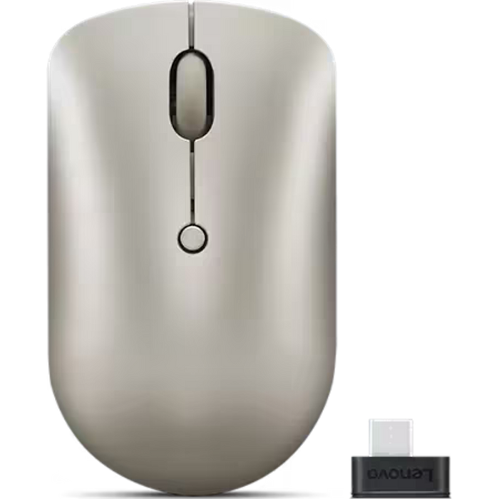 עכבר אלחוטי Lenovo 540 USB-C Compact Mouse - צבע חום בהיר שנה אחריות עי יבואן הרשמי