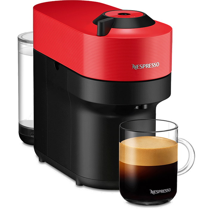 מכונת קפה Nespresso Vertuo Pop GDV2-IL-RE-NE - צבע אדום שנה אחריות עי היבואן הרשמי