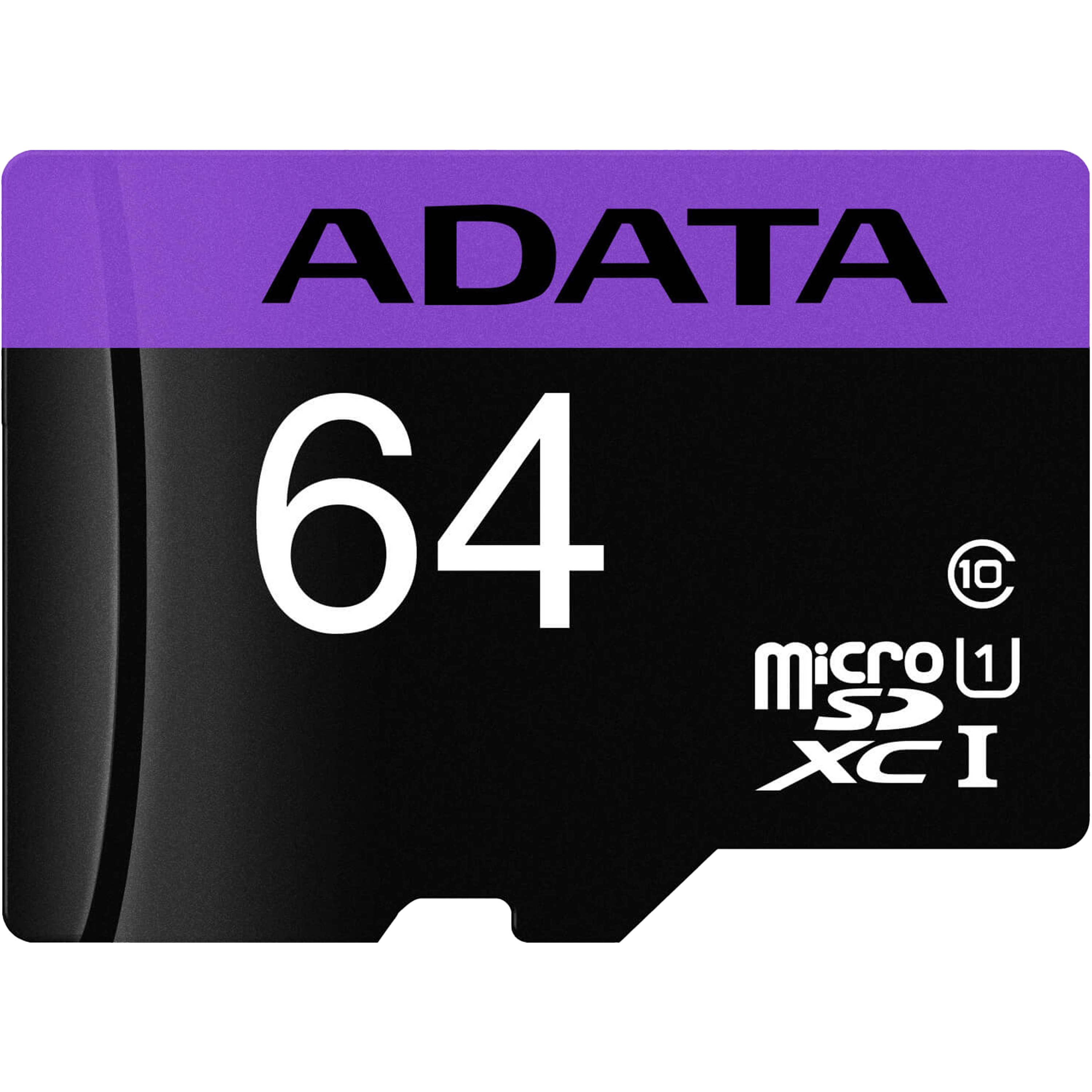 כרטיס זיכרון עם מתאם ADATA Premier microSDHC/SDXC UHS-I Class10 64GB - צבע שחור חמש שנות אחריות ע