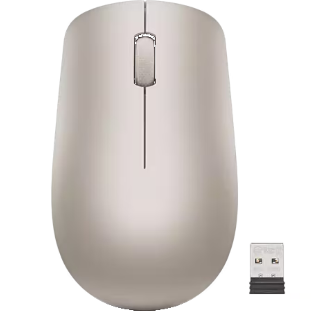 עכבר אלחוטי Lenovo 530 - צבע חום בהיר שנה אחריות ע