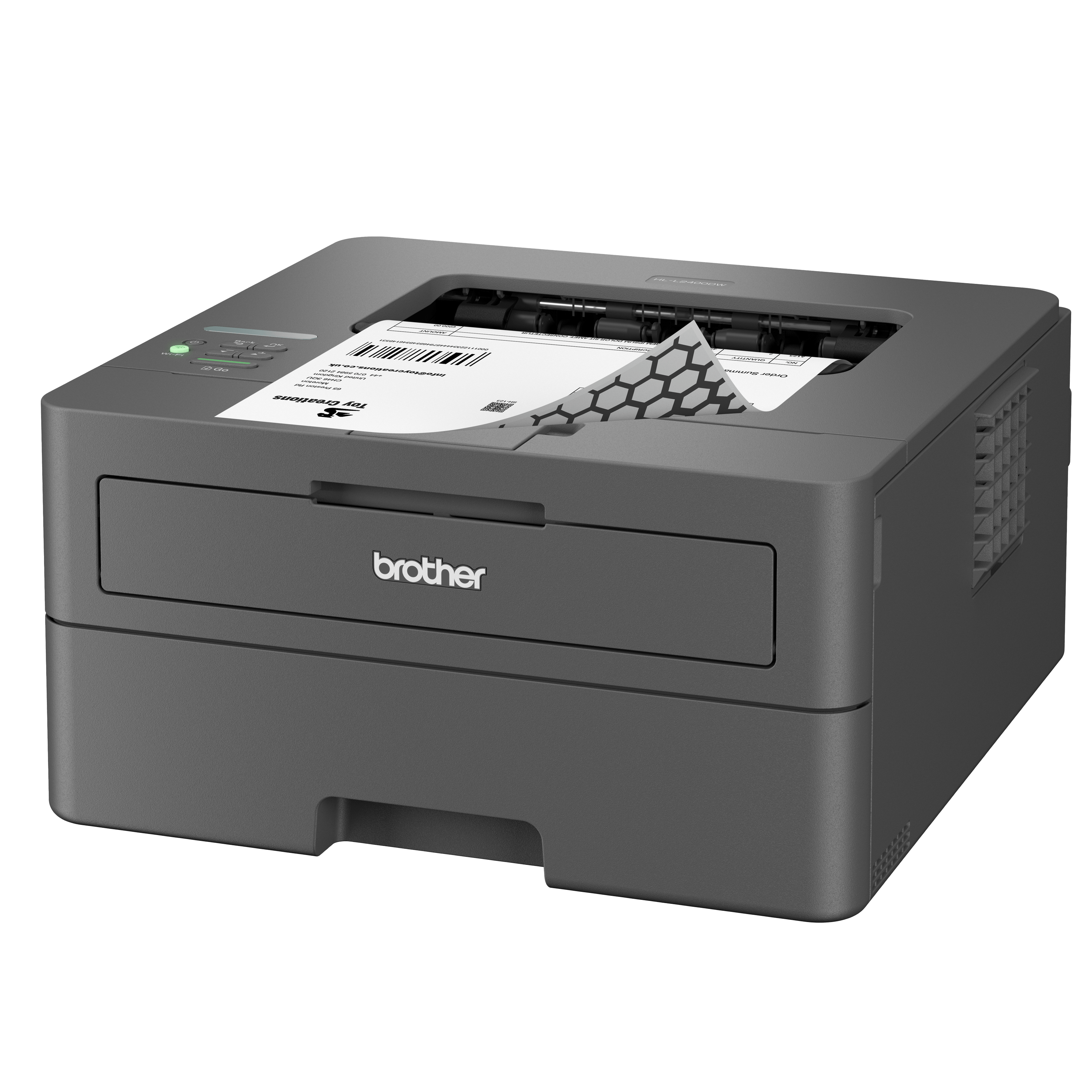 מדפסת משולבת אלחוטית HL-L2400DW - צבע אפור שנה אחריות ע