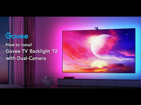 תאורה חכמה לטלווזיה Govee Envisual TV Backlight T2 - צבע שחור שנה אחריות ע