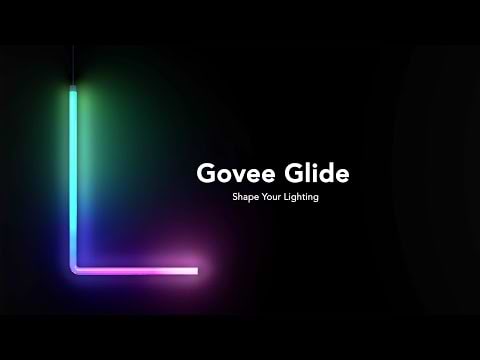 תאורה חכמה Govee Glide RGBIC Wall Light - צבע שחור שנה אחריות ע