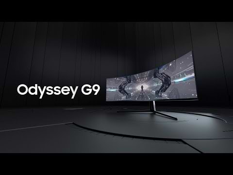 מסך מחשב גיימינג קעור 49'' Samsung Odyssey G9 S49CG954EM DQHD VA 240Hz FreeSync Premium Pro 1ms - צבע שחור שלוש שנות אחריות ע